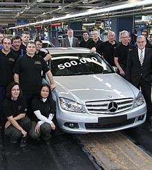 Produktionsjubiläum im Mercedes-Benz Werk: 500.000 C-Klasse Limousinen made in Sindelfingen